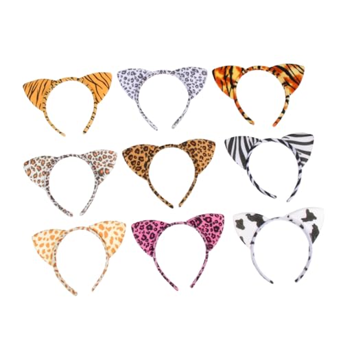 Bandeaux Oreilles de Chat Confortables en Tissu Souple Antiglisse