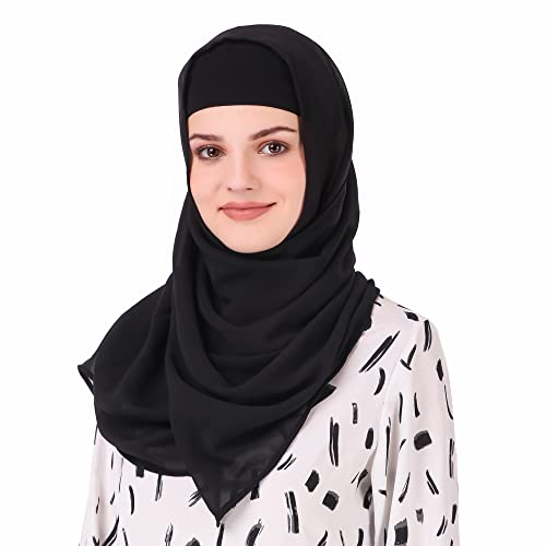 Long Hijab in Breathable Soft Georgette Head Wrap 100x225 cm Scarf HJ-020-L4