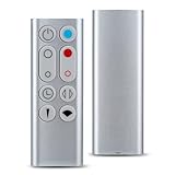 扇風機 交換用リモコン for ダイソンHP00 HP01 暖房・冷房ファン クールファン加湿器 空気清浄機 リモコン 対応タワー 扇風機リモコンのみ ホットアンドクール リモコン ホット&クール for DYSON タワーファン互換品 (HP00 HP01通用シルバー)