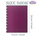 ITSYHPRO Medium Size Discbound Journal PU Leather Covers(1 Pair) Compatible with Circa Arc TUL and Happy Planner(Dark Pink,Medium)