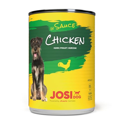 JosiDog Nassfutter in Sauce mit Huhn, 415 g