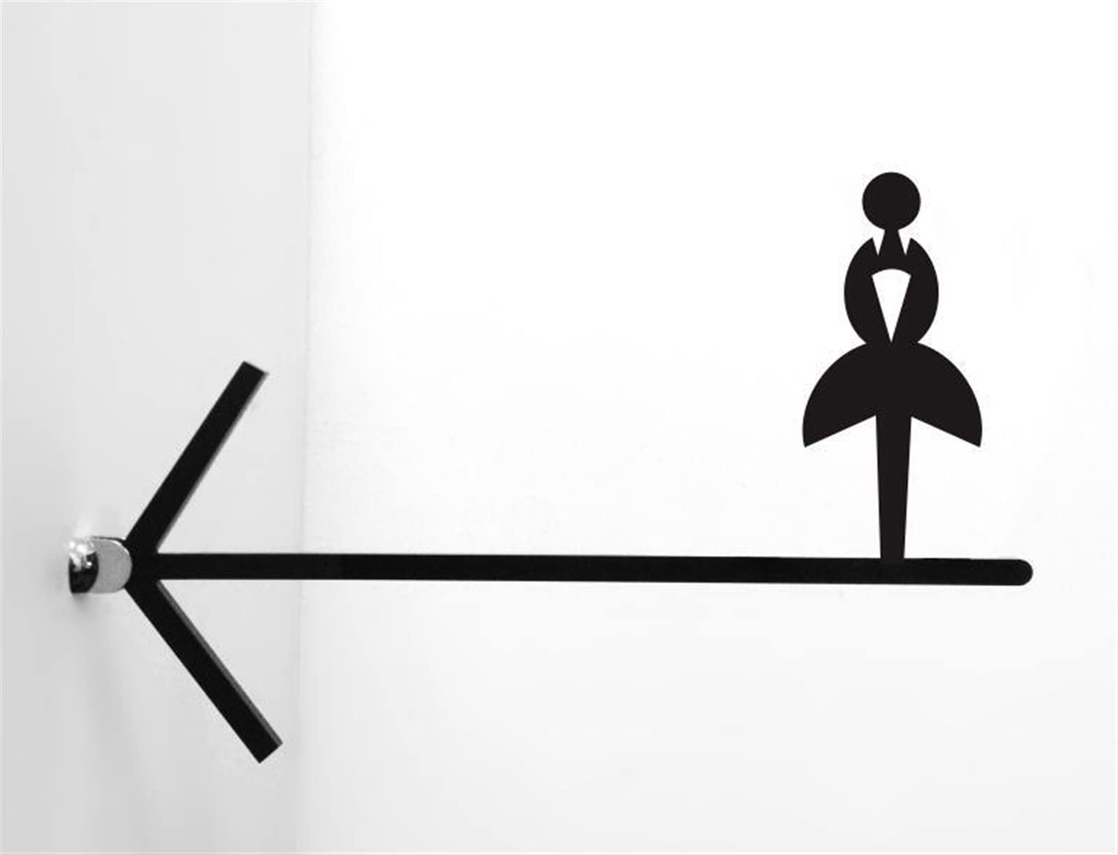 MRKU Zeichen doppelseitige Männer Frauen Badezimmer Schild Toilette Pfeil Guide Sigange Platte Guide Karte Seite montiert Acryl
