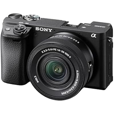 Sony Alpha a6400 Mirrorless Camera with E PZ 16-50mm f/3.5-5.6 OSS II Lens, Black