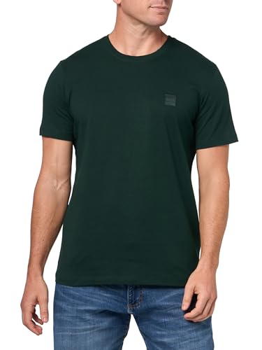 BOSS Men's Tonal Woven Patch Logo Jersey T-Shirt