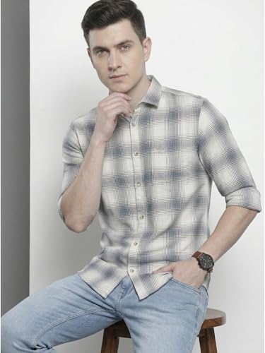 Image of IndoPrimo Men's Stylish Cotton Blend Casual Checks Shirt || Full Sleeve Shirt for Man || Perfect for Casual and Classic Fit & Style || Stylish Everyday Wear