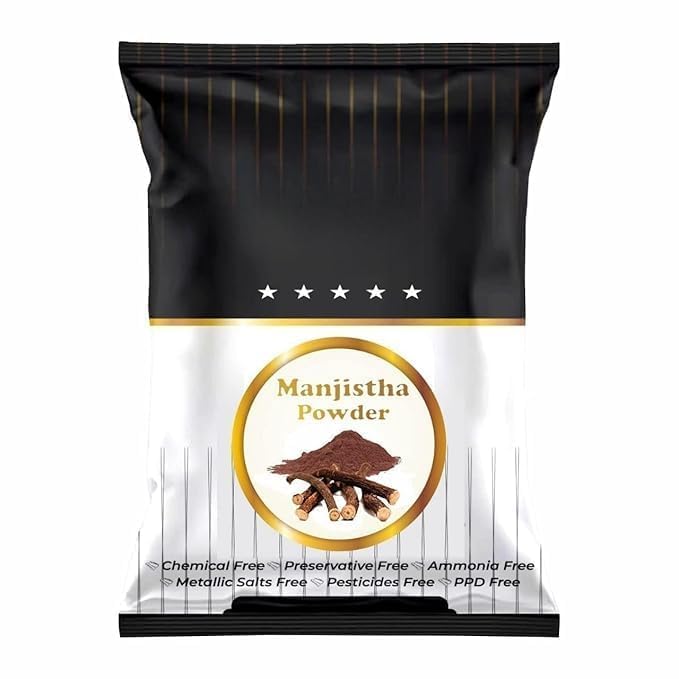 MZ Organic Manjistha Powder, 100g for Hair, Face, Skin,Rubia Cordifolia Powder for face, Hair Care & Skin Care