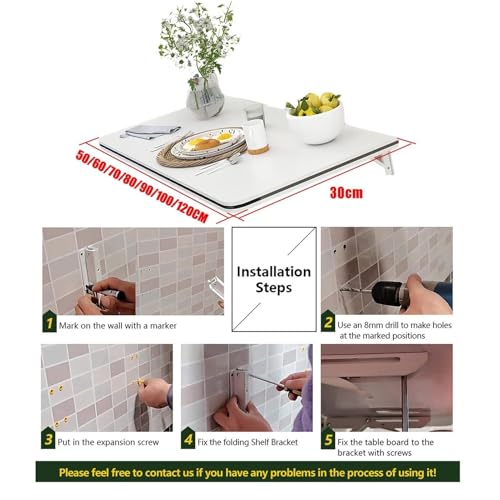 Table pliante murale pour buanderie pour trier le linge sans encombre - 3