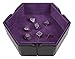 Forged Dice Co. 6.5 Inch Magnetic Folding Dice Tray - Portable Folding Dice Rolling Tray for DND & D&D - Quiets Rolling Metal Dice, Folds Flat - Purple