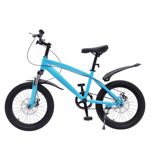 SUONTY Bicicleta para niños, 18 pulgadas, altura ajustable, rueda de montaje rápido ligera para niños y niñas