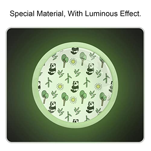 Boutons de placard de cuisine verre phosphorescents motif panda - 3