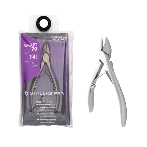 STALEKS PRO by Natury Nails Professional Nail Clippers 14 mm Manicure Pedicure Stainless Steel Smart 70-14