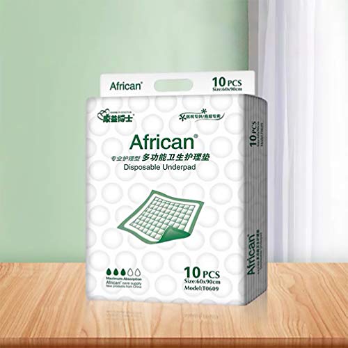 EXCEART 10Pcs Cama Ultra Absorvente Descartável Underpad Incontinência Pads Multi-Funcional Respiráv