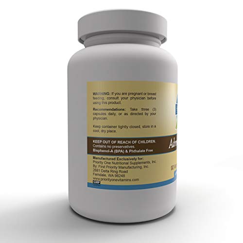 Priority One Vitamins Adrenal Support 90 Capsules Vegetarian Adrenal Support #TOP4