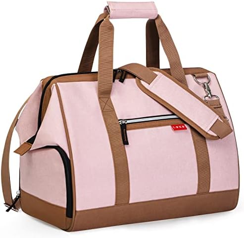 Lekesky Overnight Bag for Women Weekender Bag Hospital Maternity Bag Holdall Bag for Women Top Large Opening,22L