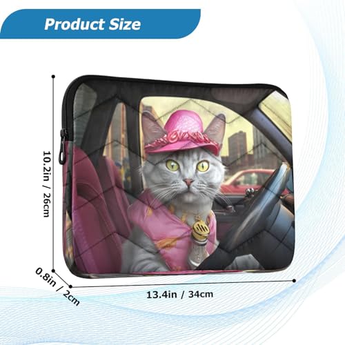 Funda para portátil Pink Cat Driver 13-14 pulgadas miniatura 3