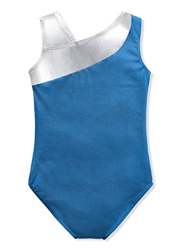 Image of DAXIANG Gymnastics Leotard Rainbow Stripes Ballet Tutu 2-15 Years