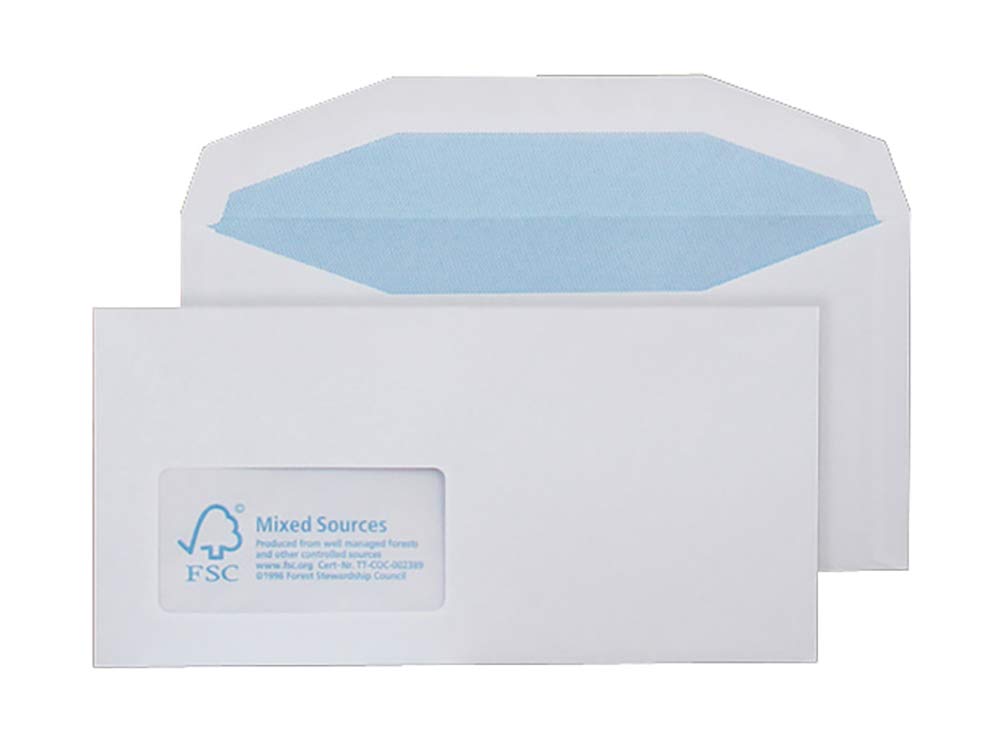 Blake Environmental Mailing Bag Window Dl+ 229 (W) X 114 (H) Mm White 90 Gsm Pack Of 1000