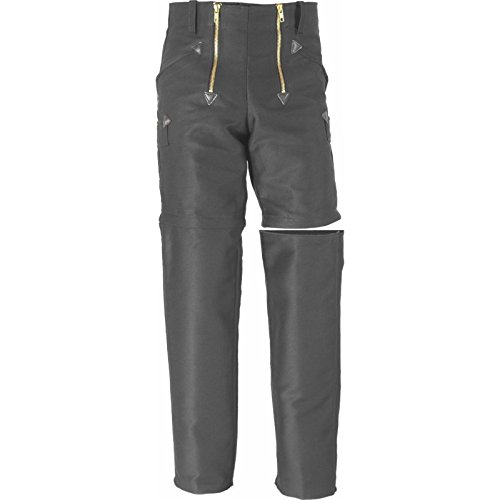 Zwei in EIN Zunfthose + Zunftshort aus Doppel-Pilot Schwarz Max-Mini