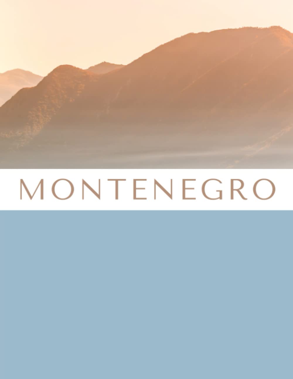 Montenegro - Large Stackable Decorative Coffee Table Book for Seaside Beach House Decor: Awesome Display Element for Staging Bookshelves & Furniture in a Hotel