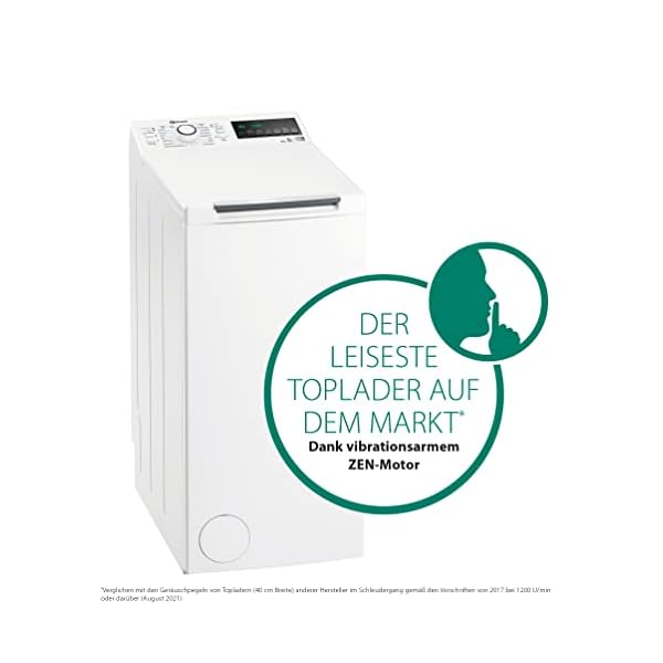 Bauknecht WMT Pro Eco 6ZB Toplader-Waschmaschine / 6 kg / 1200 UpM/Antiflecken-Programm/FreshFinish/ZEN Technology/Startzeitvorwahl/SoftOpening/Kurz 30'/ 15° Green& Clean – Bild 3