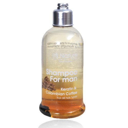 It's Nature. Natural Anti-Aging with Dead Sea Minerals, Keratin & Colombian Coffee Shampoo for Men for All Hair Types