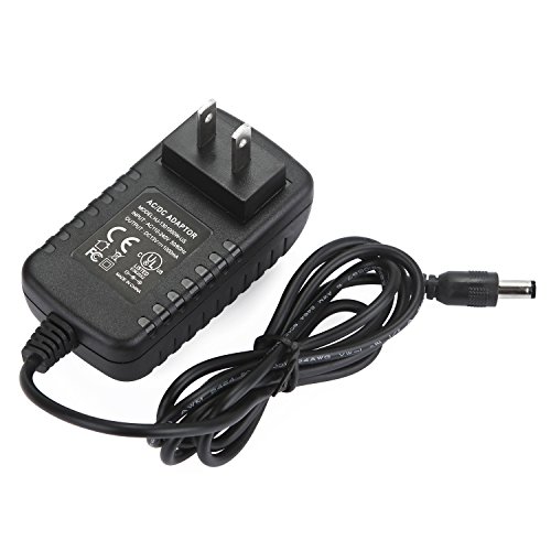 DC 13V 1A UL-Listed Power Supply DC Adapter DC Power Cord with 5.5mmx2.5mm DC Jack,1.5 Meter 4.9 Feet Cable for LED Strip Lights,CCTV Camera,Router,Telephone,Soundbar,DVD,Monitor,Lithium Battery,Black
