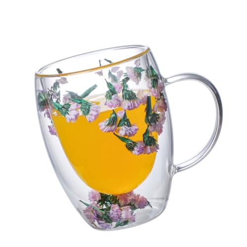 Vasos con flor seca térmicos de 10 oz que no queman las manos para barras de hotel 3