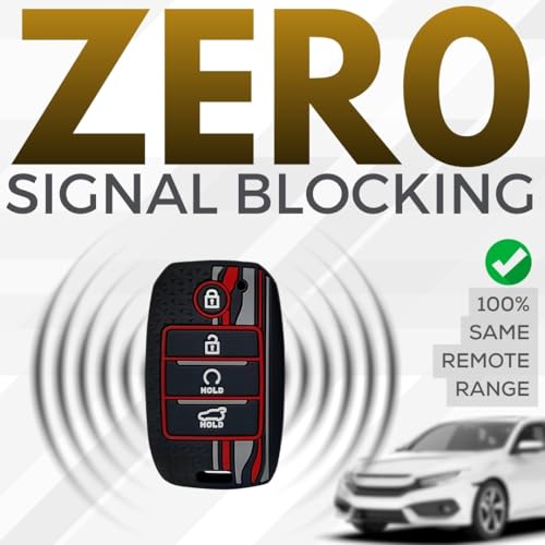 Image of KEYCEPT Tristar Key Cover Compatible for Kia Seltos | Sonet | Carens 4 Button Smart Key with Keychain (Tristar Silicone).