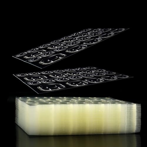 Laza 720 Pcs Thin Breathable Adhesive Tabs Fake Nail Glue Sticker 30 Sheets Super Sticky Double Sided Tips (Germany Jelly Gel) Flexible for Acrylic False Nails Manicure...