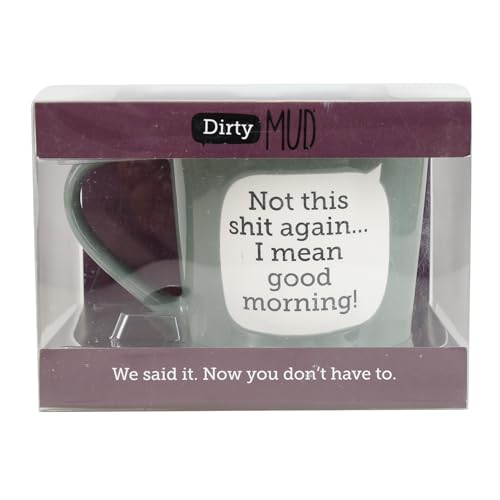 Taza de café de cerámica gris Our Name is Mud 16 oz miniatura 3