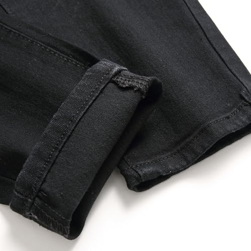 Men's Ripped Destroyed Slim Fit Stretchjeans Skinny Trendy Tapered Leg Denim Pants2
