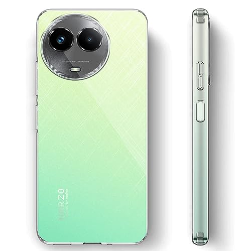Image of Fashionury Shockproof Back Cover for Realme Narzo 60X 5G | Raised Bumps for Camera & Screen Protection | Ultra Clear Soft Silicone Back Cover Case for Realme Narzo 60X 5G