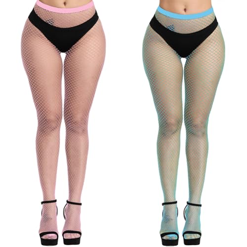 Image of Fishnet Stockings Womens High Waist Tights Sexy Sheer Mesh Pantyhose