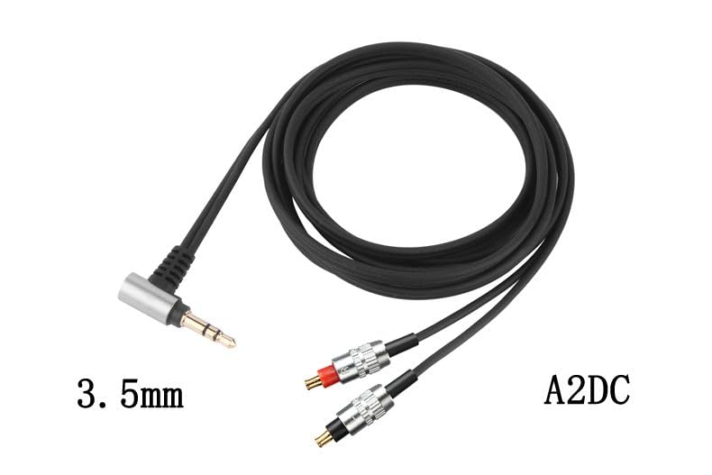 Earmax 4.4mm 3.5mm 2.5mm to A2DC 6N OCC Balanced Cable 4.9ft Compatible with ATH-MSR7B SR9 BT ES750 ES770H ESW950 ESW990H ADX5000 WP900 AP2000Ti AWAS AWKT L5000 Earphones