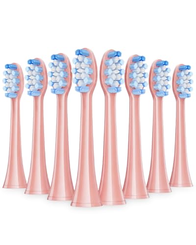 Image of Onlyone Replacement Toothbrush Heads, Electric Toothbrush Heads Refills, Pink, 8 Pack