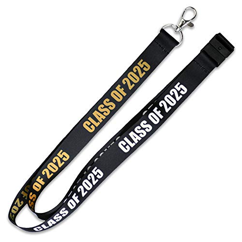 Image of PinMart Class of 2025-2030 School Graduation Lanyard ID Name Badge Keychain