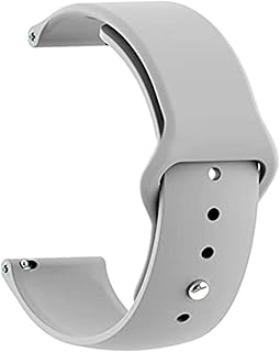 TECHONTO 22MM Watch Band Strap with Rust Free Button Compatible with ColorFit Pro 4/Pro 4 Max/Ultra/Ultra 2, Amazfit GTR (47mm)/ GTR 2E, One Plus(46mm), Galaxy Watch 3 45mm, Realme S/S Pro (Grey)