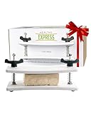 Extra Firm Tofu Press by Healthy Express - Premium Curved Plates for Superior Pressing Results on Firm and Extra Firm Tofu. Healthy Eating is Now Easier. (2-Post/2-Spring)