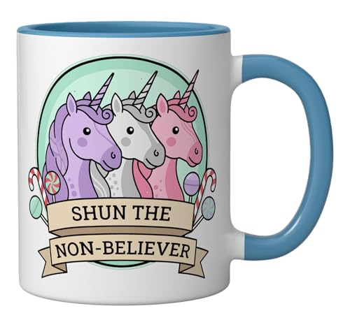 Taza de cerámica Azul/Blanco con texto sarcástico miniatura 2