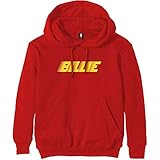 Billie Eilish Capucha Racer Logo Nuevo Oficial De Los Hombres Rojo Pullover Size XXL