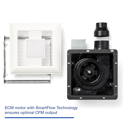 Image of Panasonic FV-0511VFL1K WhisperFit DC Retrofit Ventilation Fan with Light, Dimmable and Adjustable Color Temperature Light, 50, 80 or 110 CFM