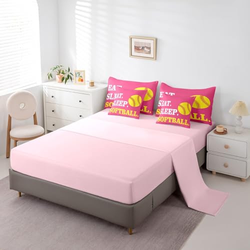 Image of Feelyou Softball Bedding Set King Size 7 Piece for Girls Boys Kids