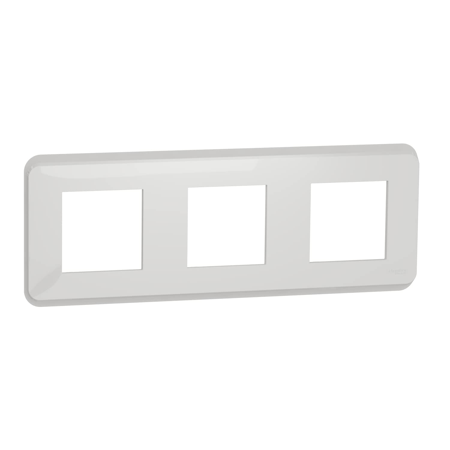 Schneider Electric NU400618 Unica Pro 3-Hole Finishing Plate White