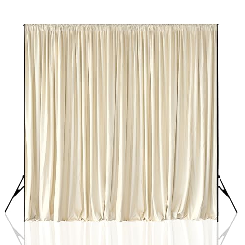 Panneau en tissu ivoire 3x3 m de décoration d'intérieur et fond de scène de fête