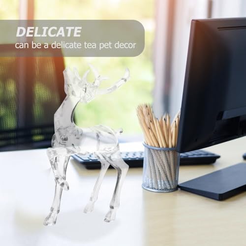 Figuras Decorativas Ciervos Navideños Transparentes Pack 2 miniatura 5