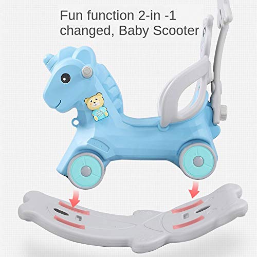 YWSZJ Baby Ride on Toys 2 In 1 Kinder Schaukelpferd Kinderwagen Kinder Schaukelstuhl Reiten Pferd Kinderzimmer Kleinkind… – Bild 5