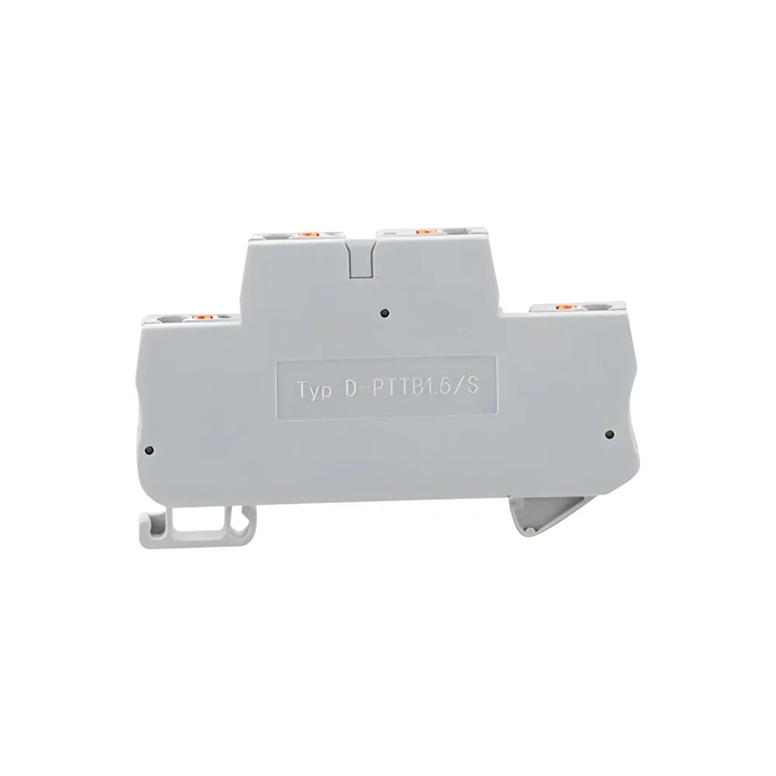 Morsettiera DIN a innesto PTTB1.5 da 10 pezzi, 17,5 A, 500 V, 26-16 AWG, morsetto a molla passante multilivello D-PTTB15
