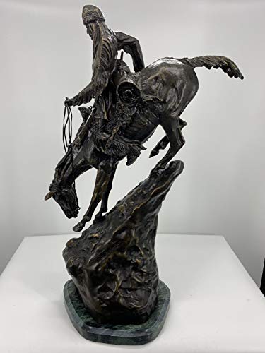 Escultura Bronce Remington Hombre de Montaña 27.5 in miniatura 2