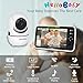 HelloBaby 6'' World First IPS 30H Battery Split-Screen Video Baby Monitor with Camera and Audio, No WiFi, Pan-Tilt-Zoom, VOX, 2-Way Talk, Night Vision, 8 Lullabies, 1000ft, for New Parents/Elderly