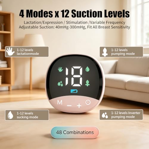Extractor Eléctrico de Leche Portátil con 4 Modos y 12 Niveles miniatura 2